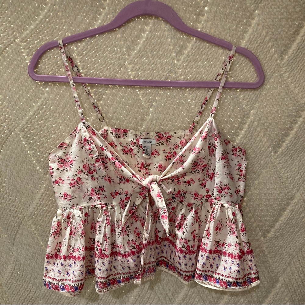 🌸Summer Fun Tie Crop Tank🌸